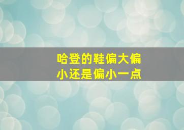 哈登的鞋偏大偏小还是偏小一点