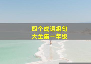 四个成语组句大全集一年级