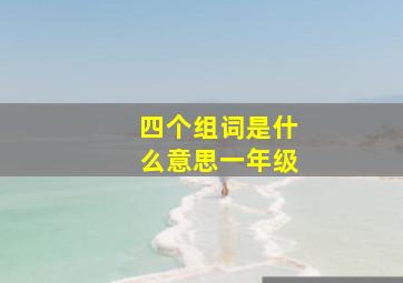 四个组词是什么意思一年级