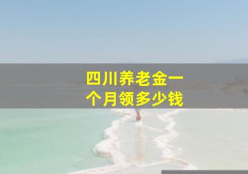 四川养老金一个月领多少钱