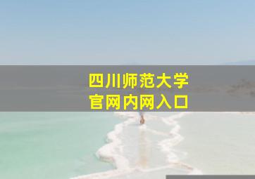 四川师范大学官网内网入口