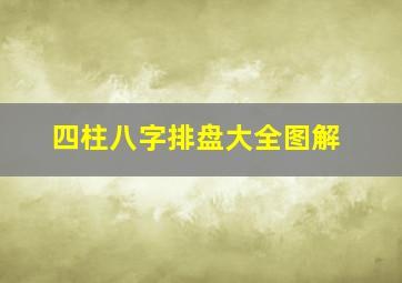 四柱八字排盘大全图解