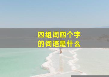 四组词四个字的词语是什么