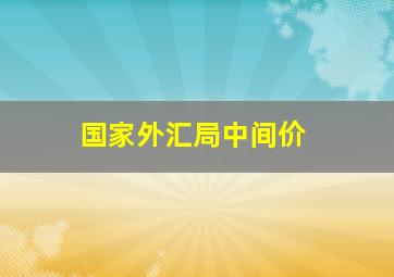 国家外汇局中间价