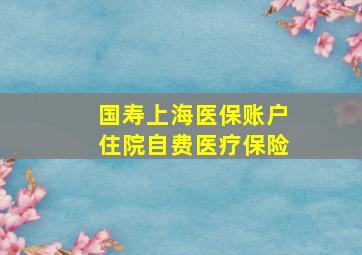 国寿上海医保账户住院自费医疗保险