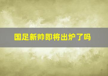 国足新帅即将出炉了吗