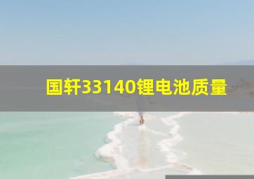 国轩33140锂电池质量