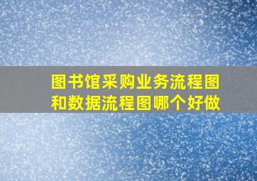 图书馆采购业务流程图和数据流程图哪个好做