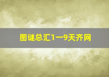 图谜总汇1一9天齐网