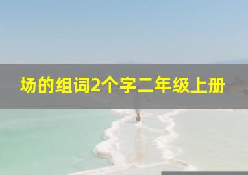 场的组词2个字二年级上册