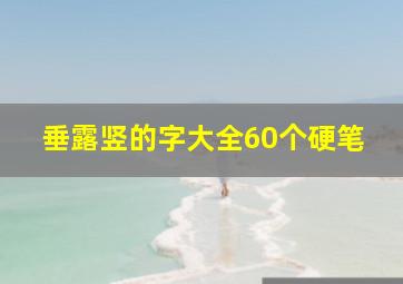 垂露竖的字大全60个硬笔