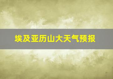 埃及亚历山大天气预报