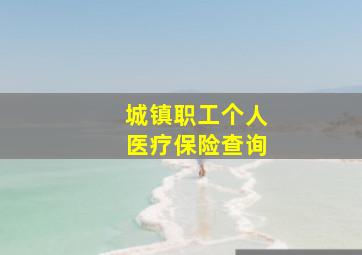 城镇职工个人医疗保险查询