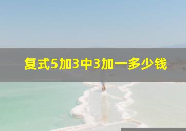 复式5加3中3加一多少钱