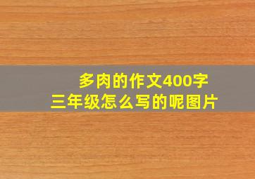 多肉的作文400字三年级怎么写的呢图片