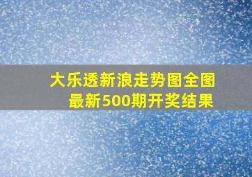 大乐透新浪走势图全图最新500期开奖结果