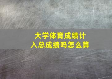 大学体育成绩计入总成绩吗怎么算