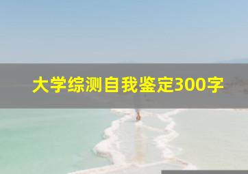 大学综测自我鉴定300字