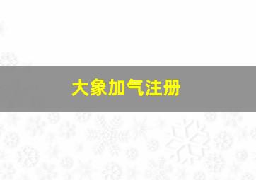 大象加气注册