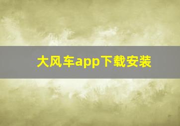 大风车app下载安装