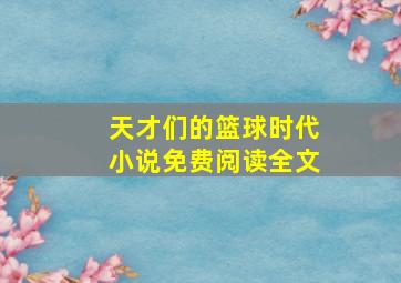 天才们的篮球时代小说免费阅读全文