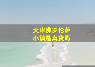 天津佛罗伦萨小镇是真货吗