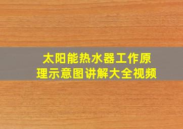 太阳能热水器工作原理示意图讲解大全视频