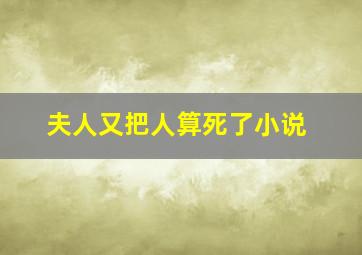 夫人又把人算死了小说