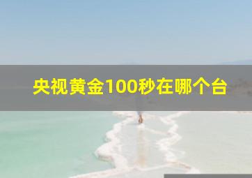 央视黄金100秒在哪个台