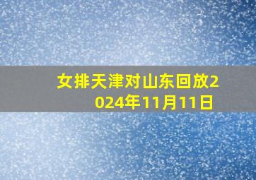 女排天津对山东回放2024年11月11日