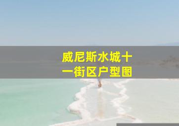 威尼斯水城十一街区户型图