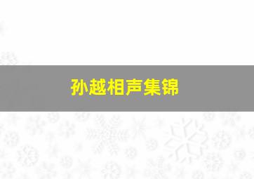 孙越相声集锦