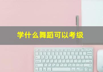 学什么舞蹈可以考级