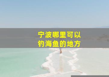 宁波哪里可以钓海鱼的地方