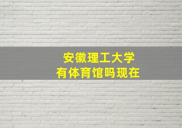 安徽理工大学有体育馆吗现在