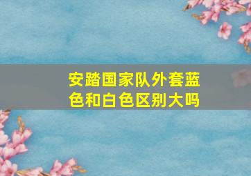 安踏国家队外套蓝色和白色区别大吗