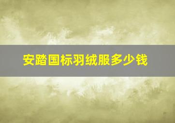 安踏国标羽绒服多少钱