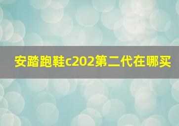 安踏跑鞋c202第二代在哪买