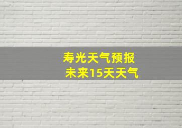 寿光天气预报未来15天天气