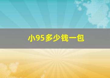 小95多少钱一包