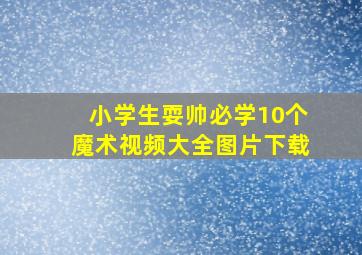 小学生耍帅必学10个魔术视频大全图片下载