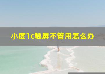 小度1c触屏不管用怎么办