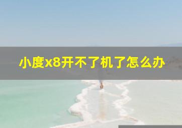 小度x8开不了机了怎么办