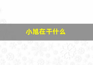 小旭在干什么