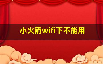 小火箭wifi下不能用