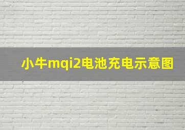 小牛mqi2电池充电示意图