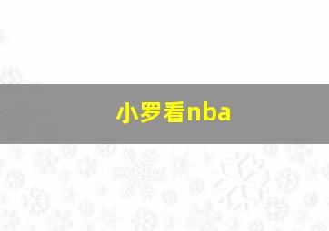 小罗看nba