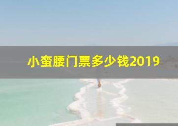 小蛮腰门票多少钱2019