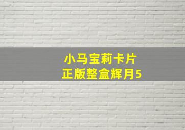 小马宝莉卡片正版整盒辉月5