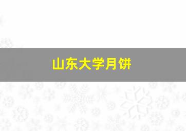 山东大学月饼